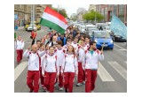 Athletes of the Drug-Free Hungary Marathon run 2,000 miles over 42 days to bring the truth about drugs to the youth of the country.