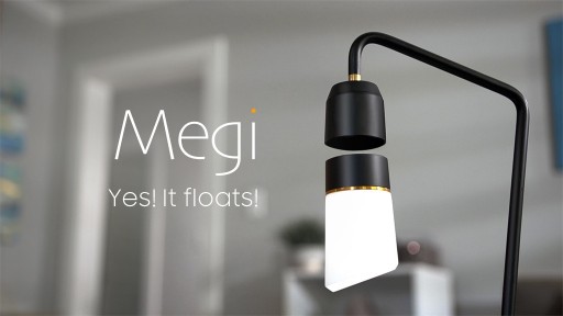 Megi - World's First Dimmable MagLev Floating Lamp Launches on Kickstarter