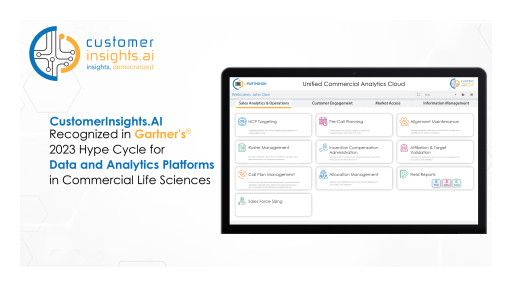 CustomerInsights.AI Recognized in Gartner's 2023 Hype Cycle for Data & Life Sciences Commercial Operations