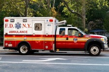 FDNY ambulance with Stealth Power idle reduction technology