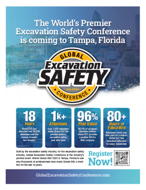 The Global Excavation Safety Conference (Global ESC) Comes to Tampa, FL, in February 2023