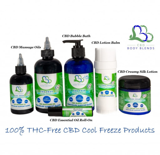 CBD Body Blends Adds Cool Freeze Blend to Five of Its Most Popular 0.00% THC Products
