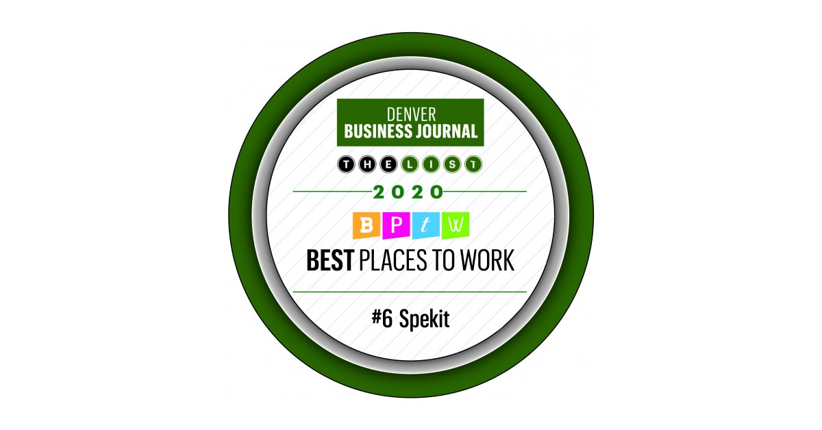 Spekit Ranks 6th Among Denver's Best Places to Work Newswire