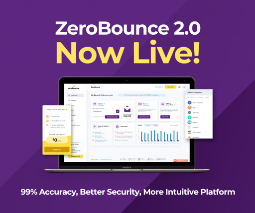 ZeroBounce Announces Relaunch of Its Platform With Faster, 99% Accurate Email Validation and Increased Security