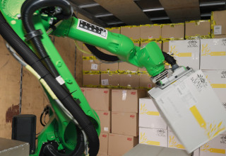 Pickle Robot Unloading a Trailer