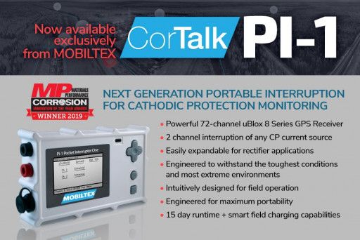 MOBILTEX Releases the Cortalk PI-1 - Next Generation Portable Interruption for Cathodic Protection