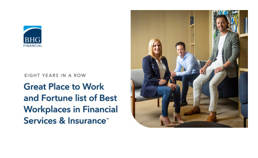 BHG Financial Named a Best Workplace in Financial Services & Insurance (TM) by Fortune