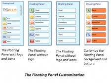 TSplus Floating Panel for Remote Desktop Connection