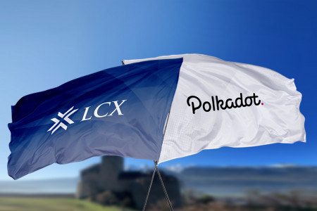 LCX and Polkadot Flags - Liechtenstein Castle