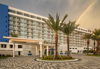 Hilton Clearwater Beach Resort & Spa Exterior with new entryway