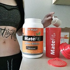 MateFit Vegan Protein Powder Chocolate Slim Blend Super Sale Making Smoothie