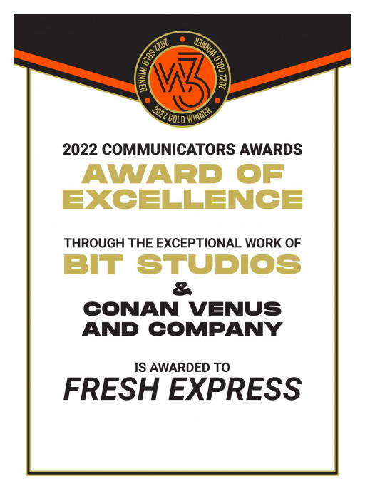 BIT Studios Helps Fresh Express Win Award of Excellence