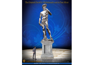 The David by Michelangelo | Pure Silver | Treasure Investments Corp Exclusive