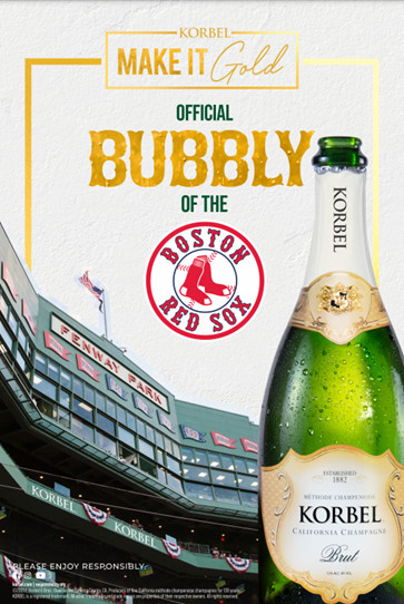 Korbel California Champagne Returns for Third Season as Official Bubbly of the Boston Red Sox