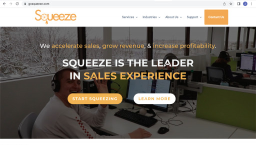 Squeeze Strengthens Its Position as the Leader in Sales Experience With Launch of New Company Website