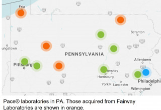 Pace locations in Pennsylvania