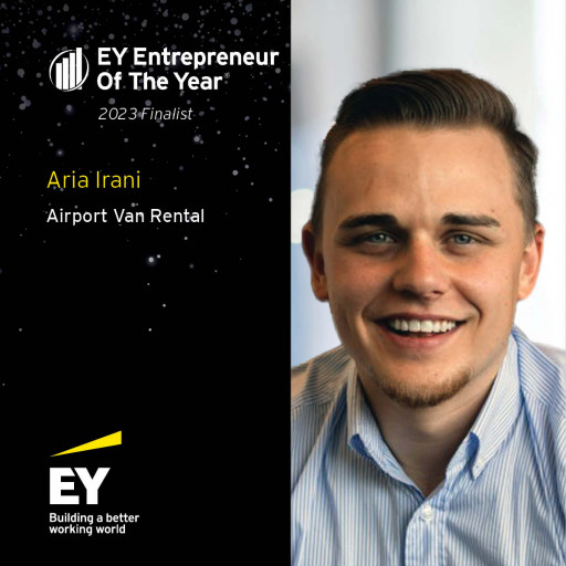 Aria Irani, Airport Van Rental CEO, Named as a Finalist in the Esteemed EY Entrepreneur of the Year Awards