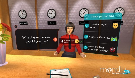 Mondly Launches the First VR Language App With Speech Recognition for Daydream