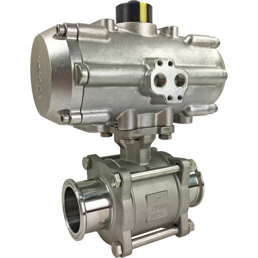 Valworx Releases New Product Line: All Stainless Air Actuated Sanitary Ball Valves