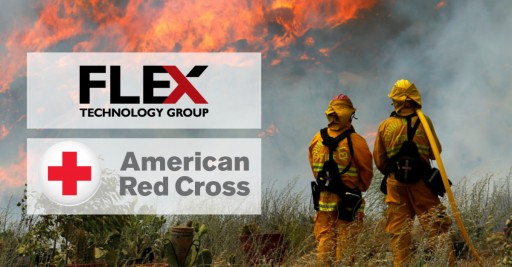 Flex Technology Group Raises Over $10,000 for the American Red Cross and the CA Wildfire Relief Fund