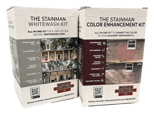 Masonry Cosmetics Announces New Line of DIY Brick Staining Kits: The Stainman Color Enhancement Kit and Whitewash Kit