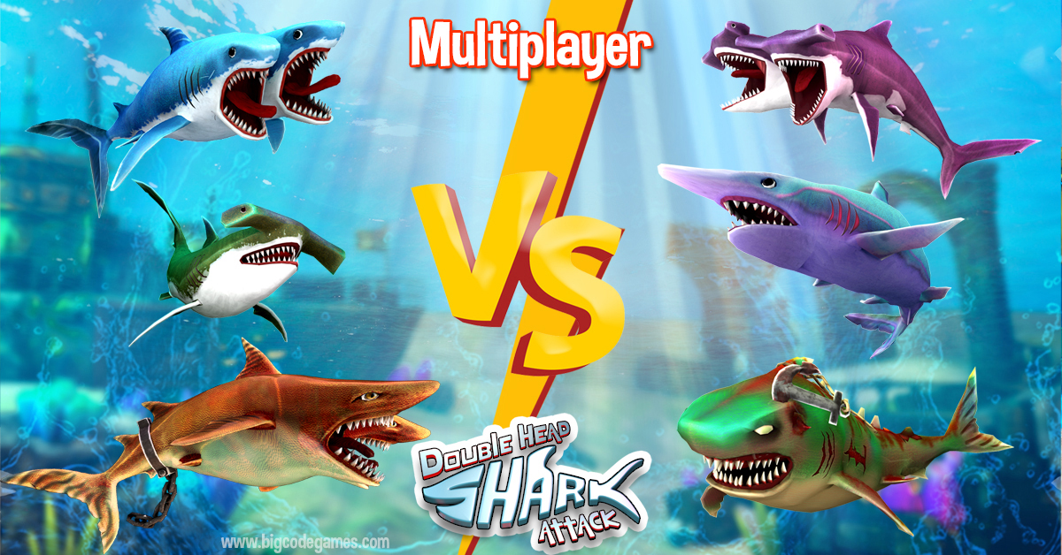 BigCode Games' 'Double Head Shark Attack' Multiplayer Game to Be Released  on Steam on Oct 20
