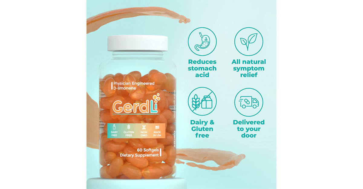 GerdLi: New Supplement for Heartburn Was Made by a Physician Who Sought Natural Heartburn Relief