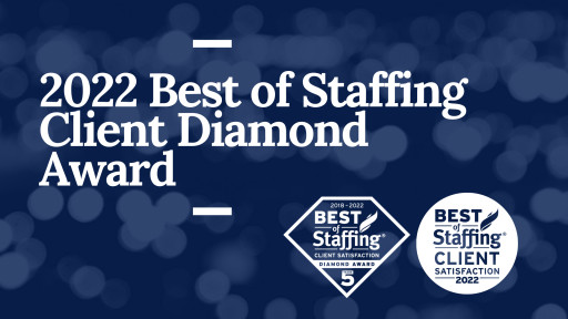 Sparks Group Wins ClearlyRated's 2022 Best of Staffing Client 10-Year Diamond Award for Service Excellence