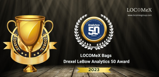 LOCOMeX Bags Drexel LeBow Analytics 50 Award for 2023