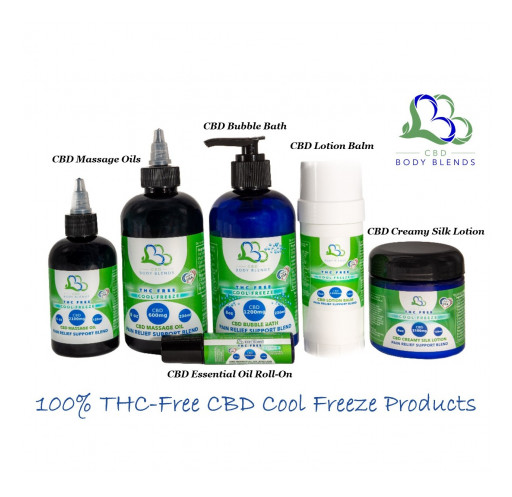 CBD Body Blends Adds Cool Freeze Blend to Five of Its Most Popular 0.00% THC Products