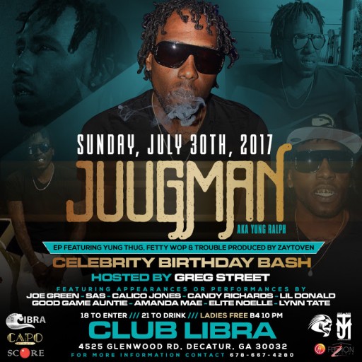 Juugman, AKA Yung Ralph Celebrates His EP Release & Birthday With an All-Star Cast July 30 in Atlanta