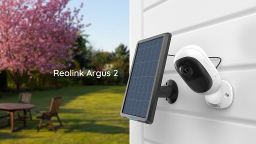 Reolink Argus™ 2 Wire-Free Rechargeable Battery & Solar-Powered Security Camera is Available for Order Globally