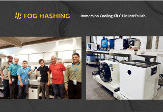 Fog Hashing Immersion Cooling Kit C1 in Intel's Laboratory