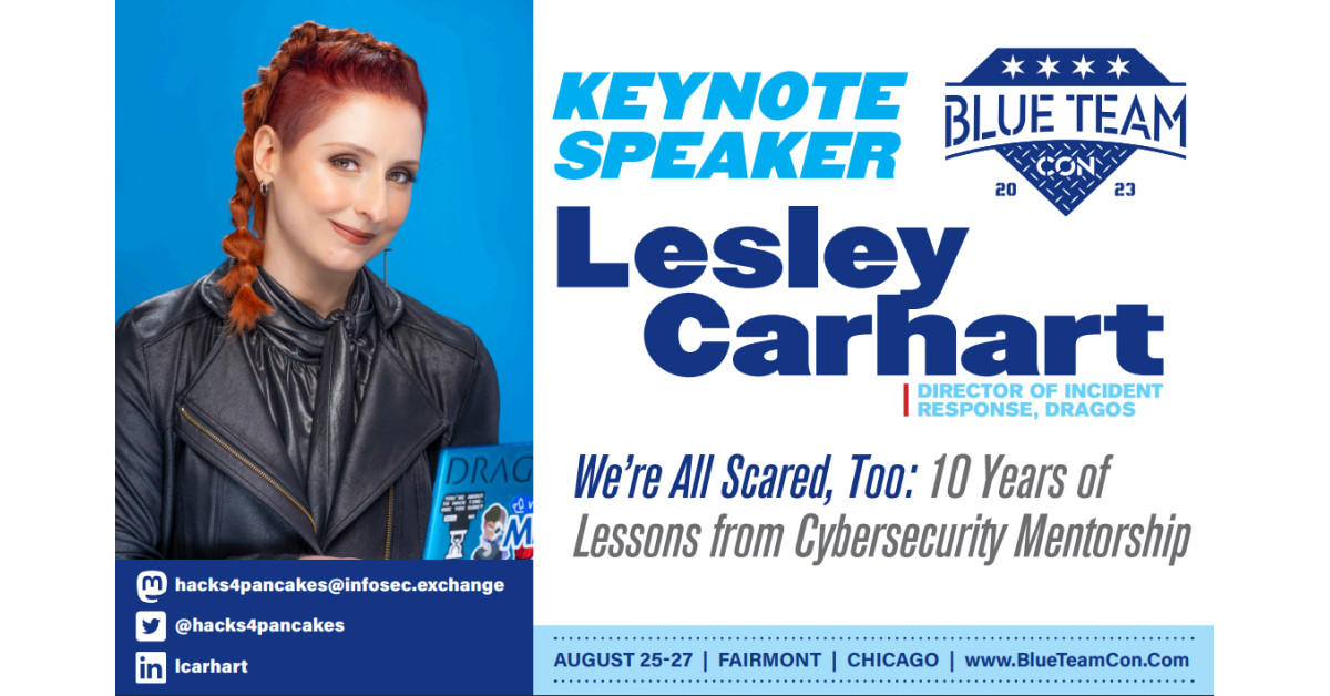 Blue Team Con Announces Keynote Speaker Lesley Carhart