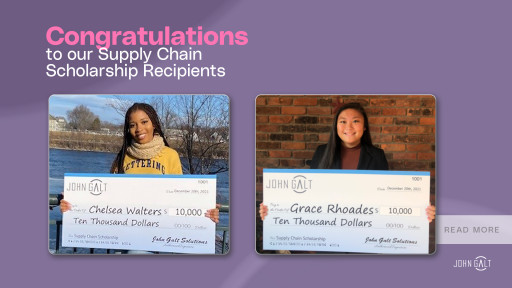 John Galt Announces Bi-Annual Scholarship for Future Supply Chain Leaders Recipients: Chelsea Walters and Grace Rhoades