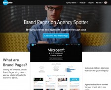 Explore Brand Pages on Agency Spotter
