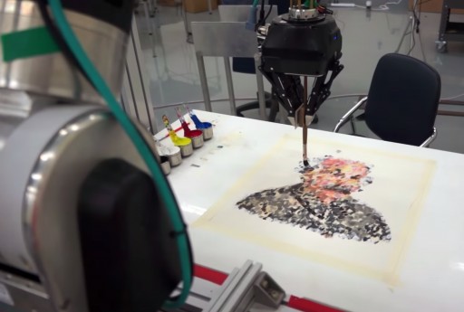Painting Robots in International Contest Blur Line Between Human and Machine Creativity