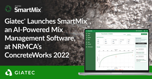 Giatec Launches SmartMix, an AI-Powered Mix Management Software, at NRMCA's ConcreteWorks 2022