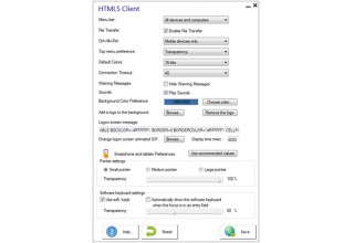 TSPlus HTML5 Preferences