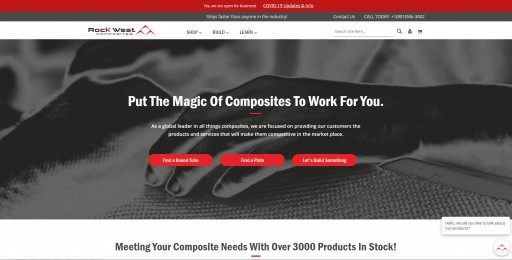 Rock West Composites Launches Redesigned Website Featuring New Tools