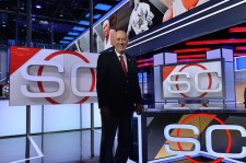 ESPN Founder Bill Rasmussen on the Sports Center set