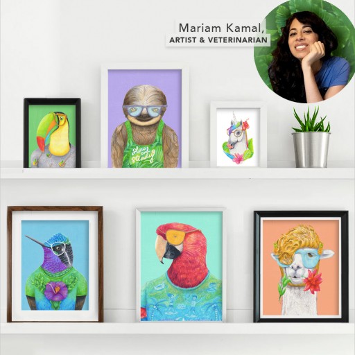 Need an Escape to Paradise? Artist and Veterinarian Mariam Kamal Has the Answer