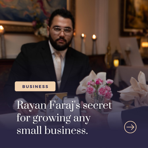 Rayan Faraj, CEO OF TBS LLC Announces New Revolutionary Service to Save Small Businesses