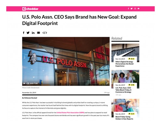 Cheddar | U.S. Polo Assn. CEO Says Brand has New Goal: Expand Digital Footprint