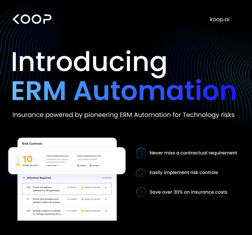 Insurtech Koop Insurance Launches Pioneering ERM Automation for Technology Risks