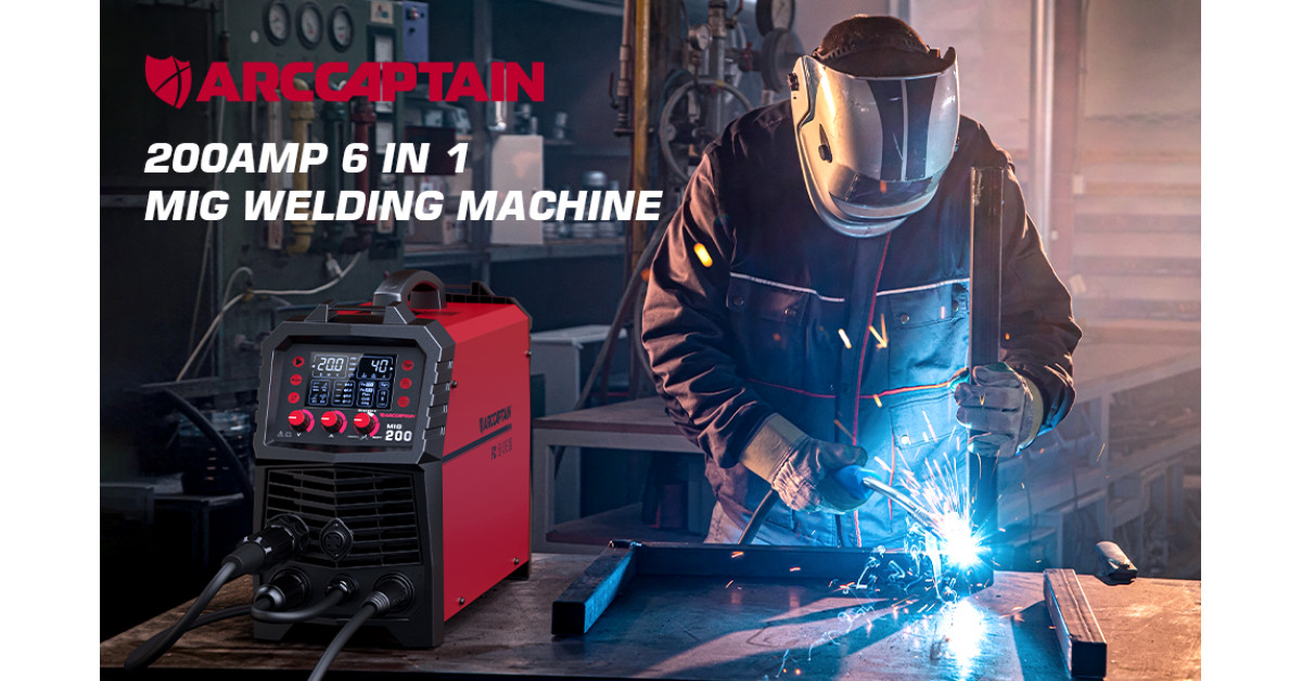 ARCCAPTAIN Releases The Best 200Amps MIG Welder MIG200 In 2022 | Newswire