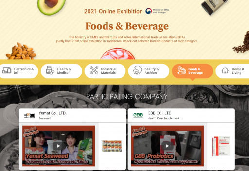 Extraordinary Korean Products Presented at Tradekorea Homepage - Food & Beverage
