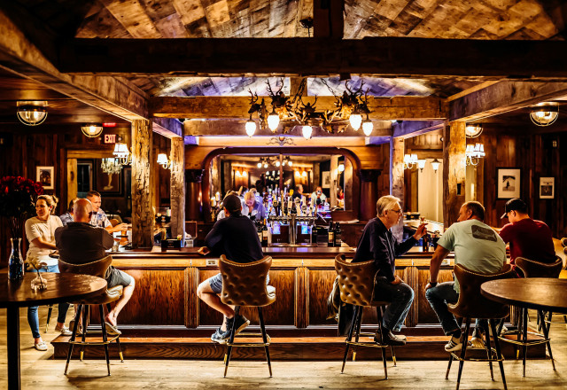 The bar at Bootleggers Lodge in Tomahawk, Wisconsin