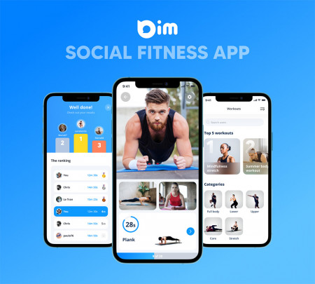 Bim - Social Fitness App is available now for iOS