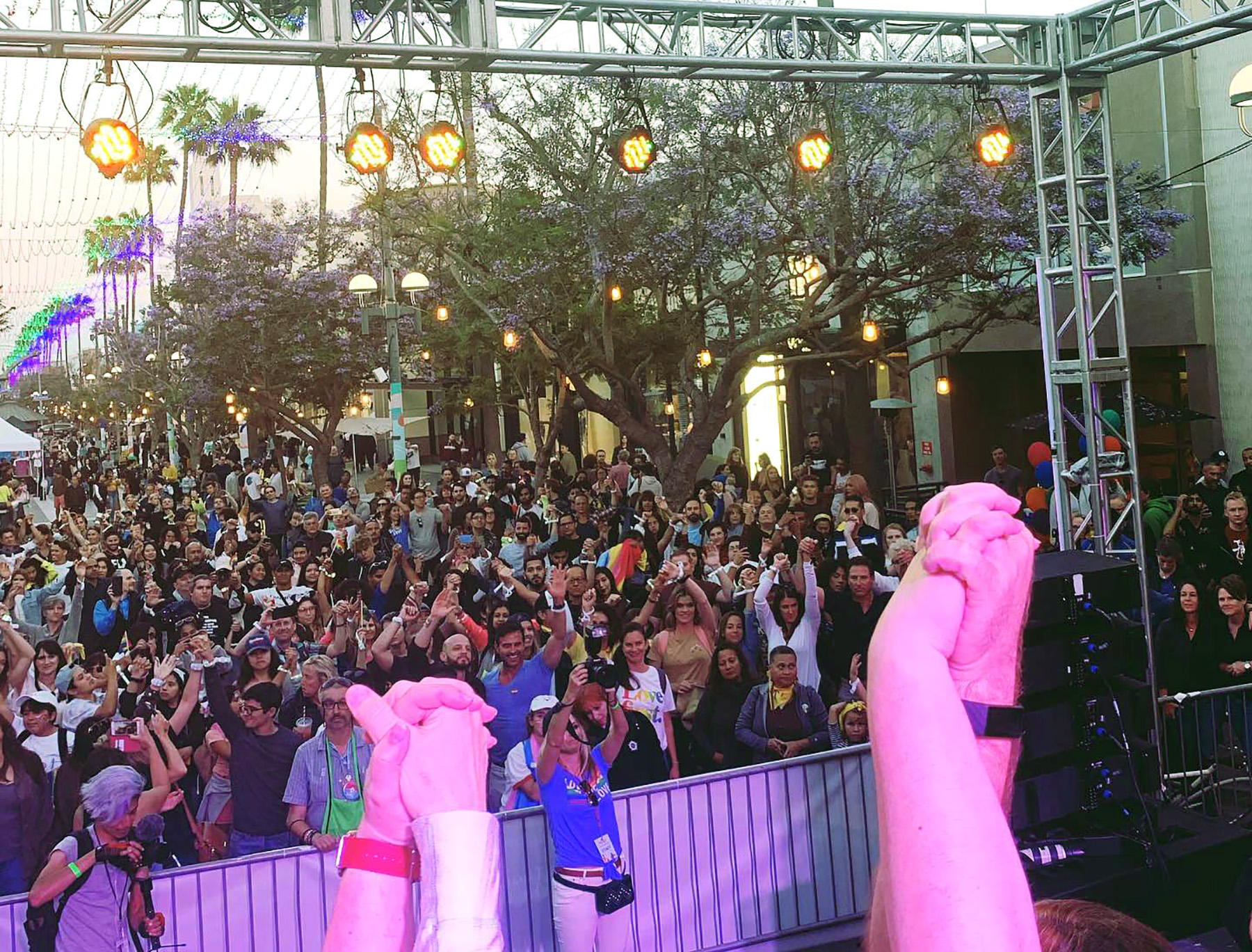 TLC Creative Lit Up Santa Monica's Gay Pride Festival With Rainbow